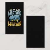 Weather Watcher Humor Funny Meteorology Profession Visitekaartje (Voorkant / Achterkant)