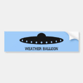 Weatherballon UFO Bumpersticker (Voorkant)