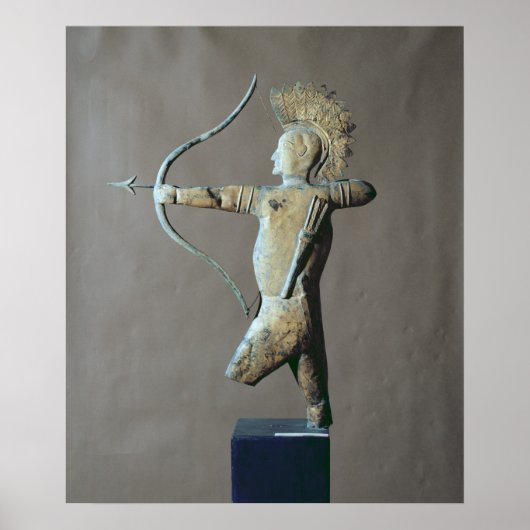 Weatherbestelwagen in de vorm van een Amerikaans I Poster (Voorkant)