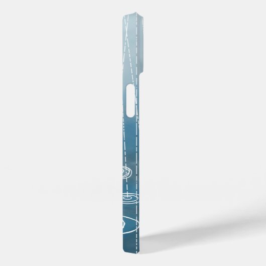 Weatherblauw Case-Mate iPhone Case (Achterkant / Rechts)