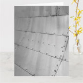 Weathered Aluminium Vliegtuig Skin Kaart (Gele Bloem)