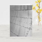 Weathered Aluminium Vliegtuig Skin Kaart (Gele Bloem)