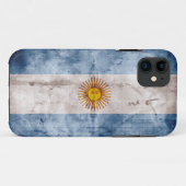 Weathered Argentina Flag Case-Mate iPhone Case (Achterkant (horizontaal))