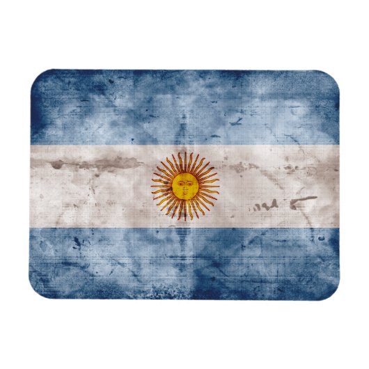 Weathered Argentina Flag Magneet (Horizontaal)