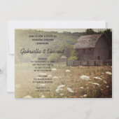 Weathered Barn Country Couples Wedding Shower Kaart (Voorkant)