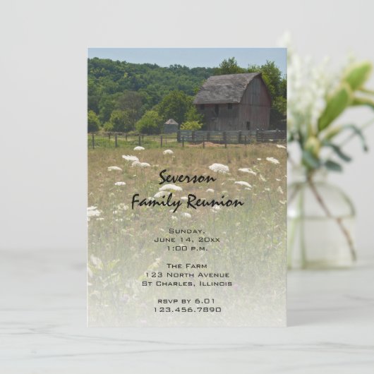 Weathered Barn Country Reunion Kaart (Staand voorkant)