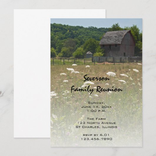 Weathered Barn Country Reunion Kaart (Voorkant / Achterkant)