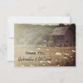 Weathered Barn Country Weddenschap Kaart (Voorkant)