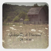 Weathered Barn Country Wedding Envelope zegels (Voorkant)