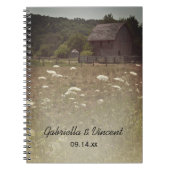 Weathered Barn Country Wedding Notitieboek (Voorkant)