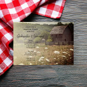 Weathered Barn Country Wedding Rehearsal Dinner Kaart