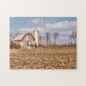 Weathered Barn & Silo op Cornfield Legpuzzel (Horizontaal)