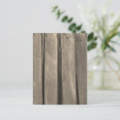 Weathered Barn Wood Briefkaart (Staand voorkant)