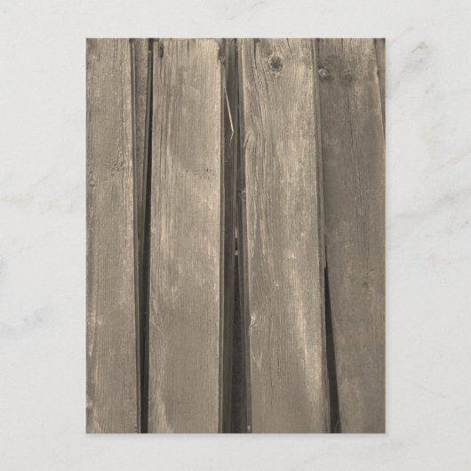 Weathered Barn Wood Briefkaart (Voorkant)