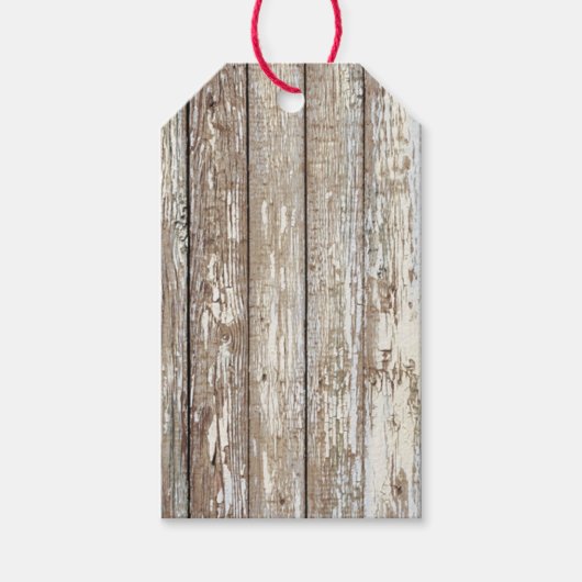 Weathered Barn Wood Cadeaulabel (Voorkant)