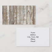 Weathered Barn Wood Visitekaartje (Voorkant / Achterkant)
