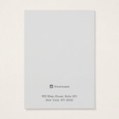 Weathered Beach Wood Earring Jewelry Display Card Visitekaartje (Achterkant)