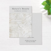 Weathered Beach Wood Earring Jewelry Display Card Visitekaartje (Bureau)