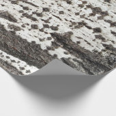 Weathered birch trunk cadeaupapier (Hoek)