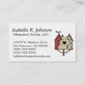 Weathered Birdhouses & Beehive Visitekaartje (Voorkant)