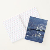 Weathered Blue Paint Abstract Notitieboek (Binnen)