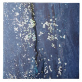 Weathered Blue Paint Abstract Tegeltje (Voorkant)