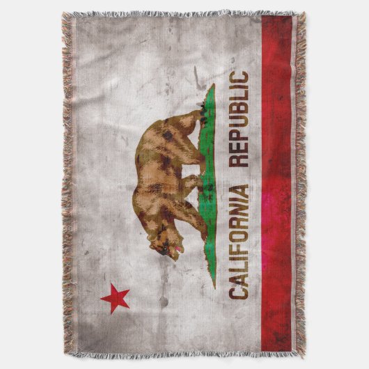 Weathered  California State Flag Deken (Voorkant Verticaal)