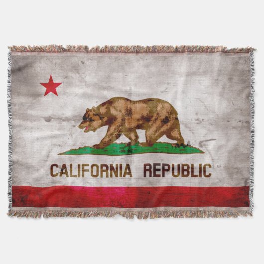 Weathered California State Flag Deken (Voorkant)