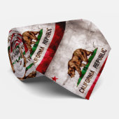 Weathered California State Flag Stropdas (Opgerold)