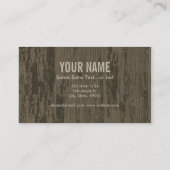 Weathered Dachshund Visitekaartje (Achterkant)