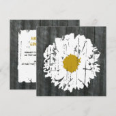 Weathered Daisy Barn Wedding Invitation Kaart (Voorkant / Achterkant)