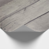 Weathered en Rustic Grey Barn Wood Cadeaupapier (Hoek)