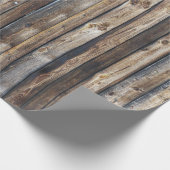 Weathered en Rustic Reclached Colorful Barn Wood Cadeaupapier (Hoek)