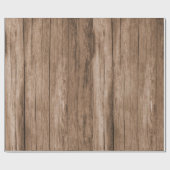 Weathered en Rustic Reclam Tan Barn Wood Cadeaupapier (Vlak)