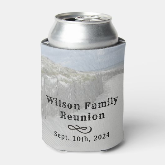 Weathered Fence Dunes Cape Cod Reunion Blikjeskoeler (Blikje Voorkant)