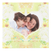 Weathered Floral Fantasy Easter Photo Cube Kubus (Voorkant)