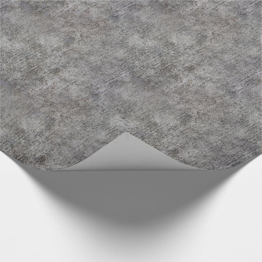 Weathered Gray Cement Sidewalk Cadeaupapier (Hoek)
