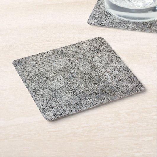 Weathered Gray Cement Sidewalk Kartonnen Onderzetters (Schuin)