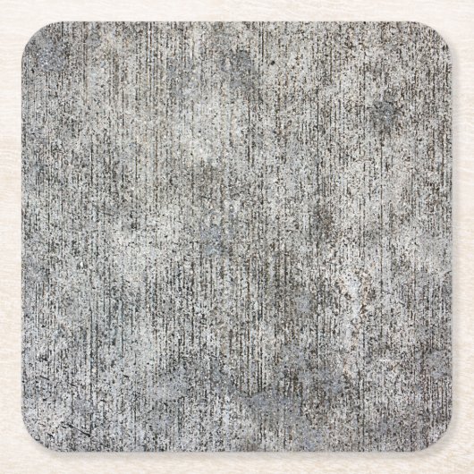 Weathered Gray Cement Sidewalk Kartonnen Onderzetters (Voorkant)