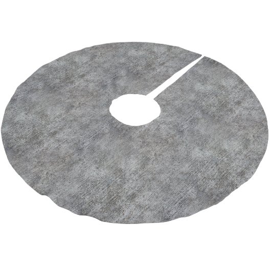 Weathered Gray Cement Sidewalk Kerstboom Rok (Gekanteld)