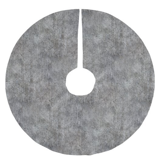 Weathered Gray Cement Sidewalk Kerstboom Rok (Voorkant)