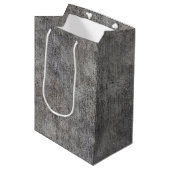 Weathered Gray Cement Sidewalk Medium Cadeauzakje (Voorkant Gekanteld)