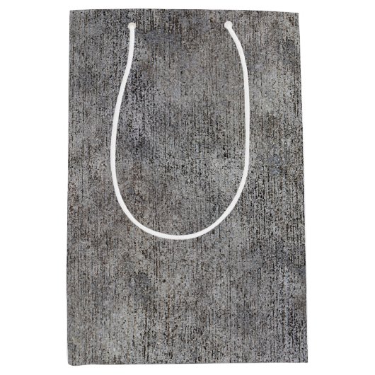 Weathered Gray Cement Sidewalk Medium Cadeauzakje (Voorkant)