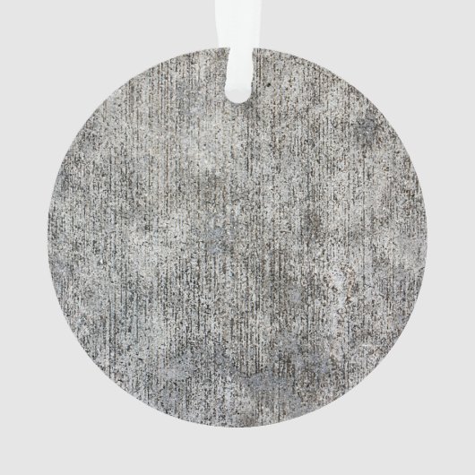 Weathered Gray Cement Sidewalk Ornament (achterkant)