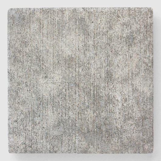 Weathered Gray Cement Sidewalk Stenen Onderzetter (Voorkant)