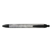 Weathered Gray Cement Sidewalk Zwarte Inkt Pen (Achterkant)