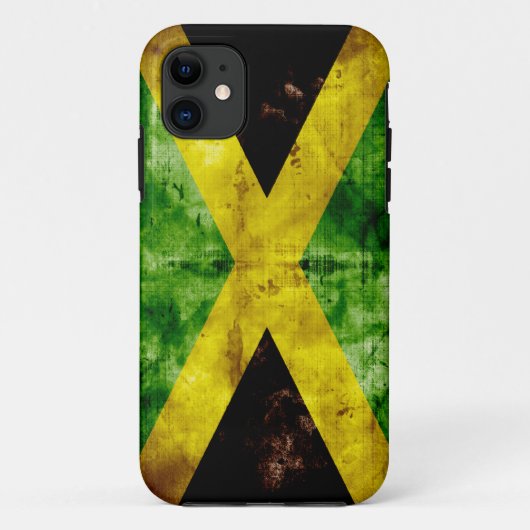 Weathered Jamaica Flag Case-Mate iPhone Case (Achterkant)