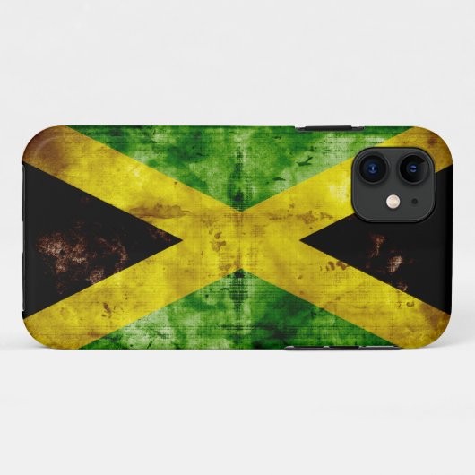 Weathered Jamaica Flag Case-Mate iPhone Case (Achterkant (horizontaal))