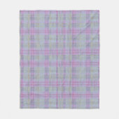 Weathered Lavender Plaid  Fleece Deken (Voorkant)
