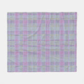 Weathered Lavender Plaid Fleece Deken (Voorkant (Horizontaal))